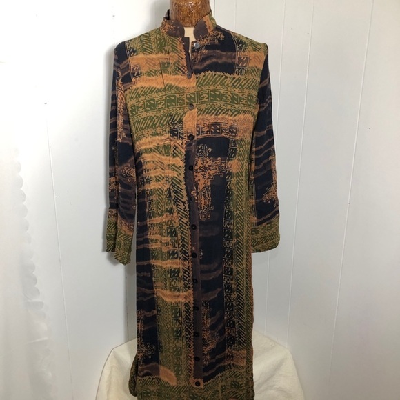 - - Womens Boho style floor length dress. Fits like a Large. - Picture 2 of 13